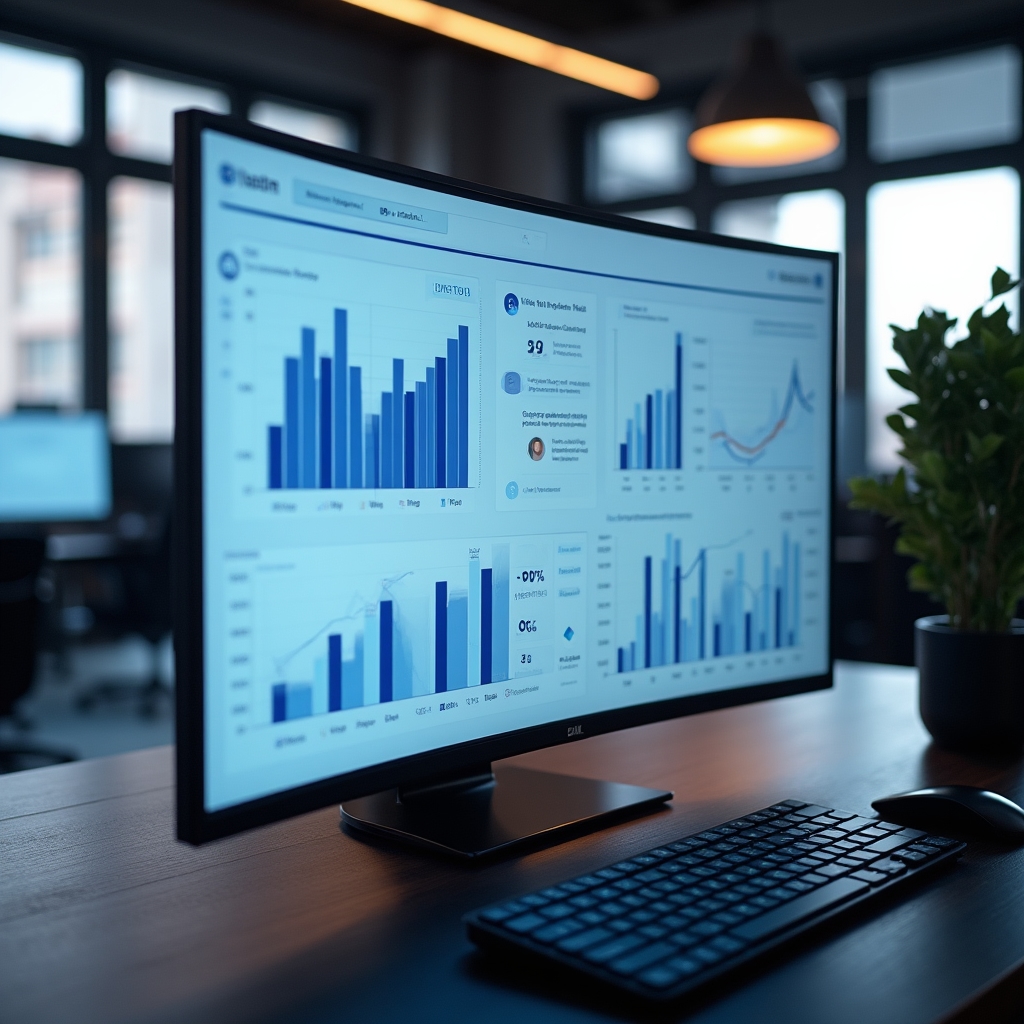 Dashboard business intelligence pentru companie mică